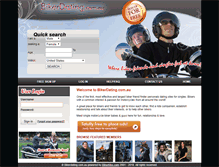 Tablet Screenshot of bikerdating.com.au